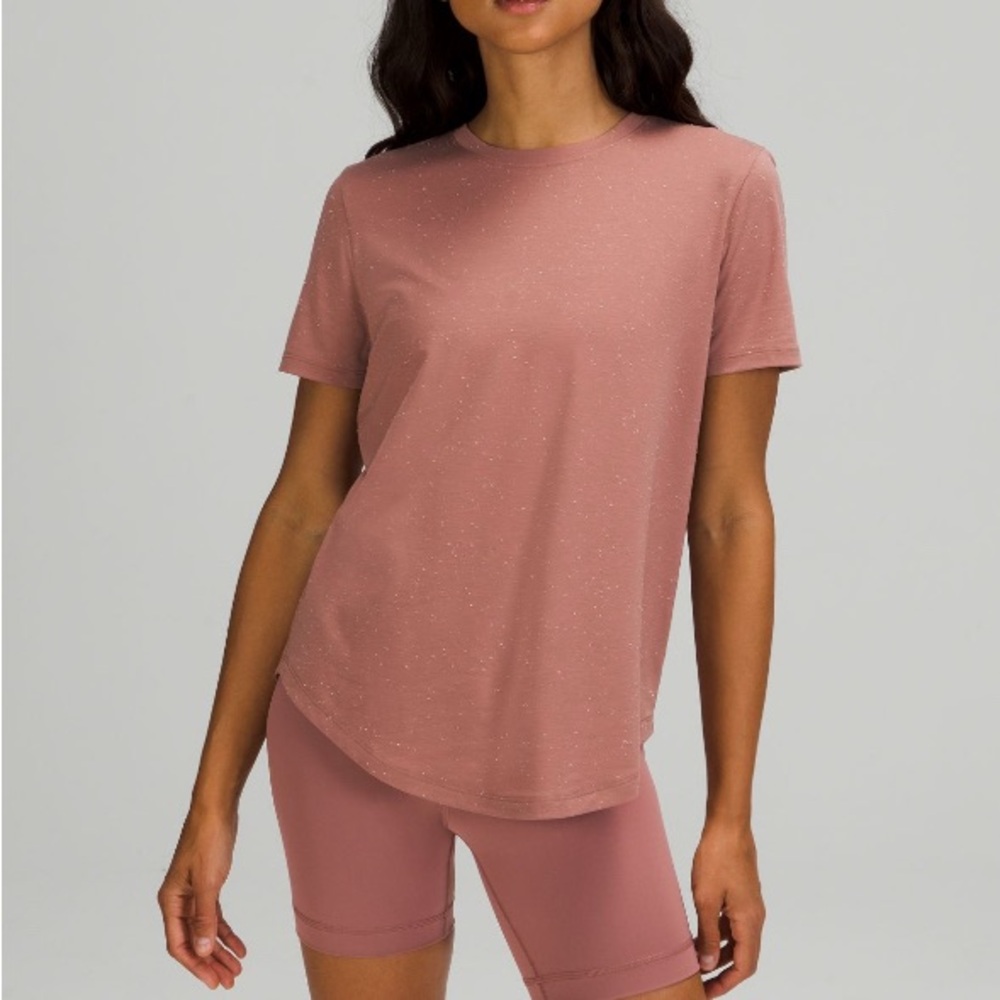 Lululemon Love Crew tee slub spiced chai size 8